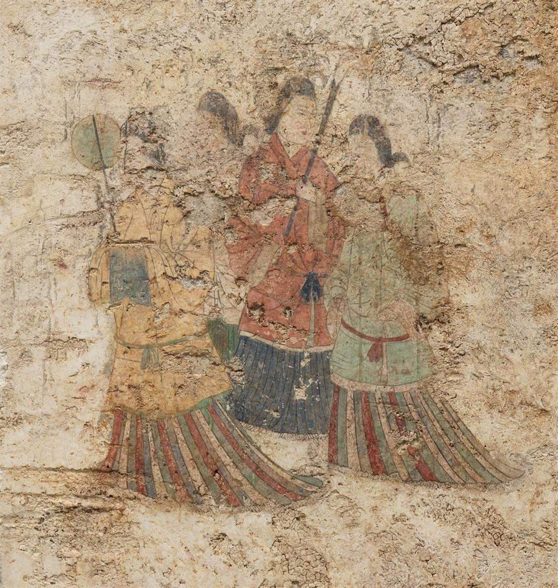 《高松冢古坟西壁女子群像》