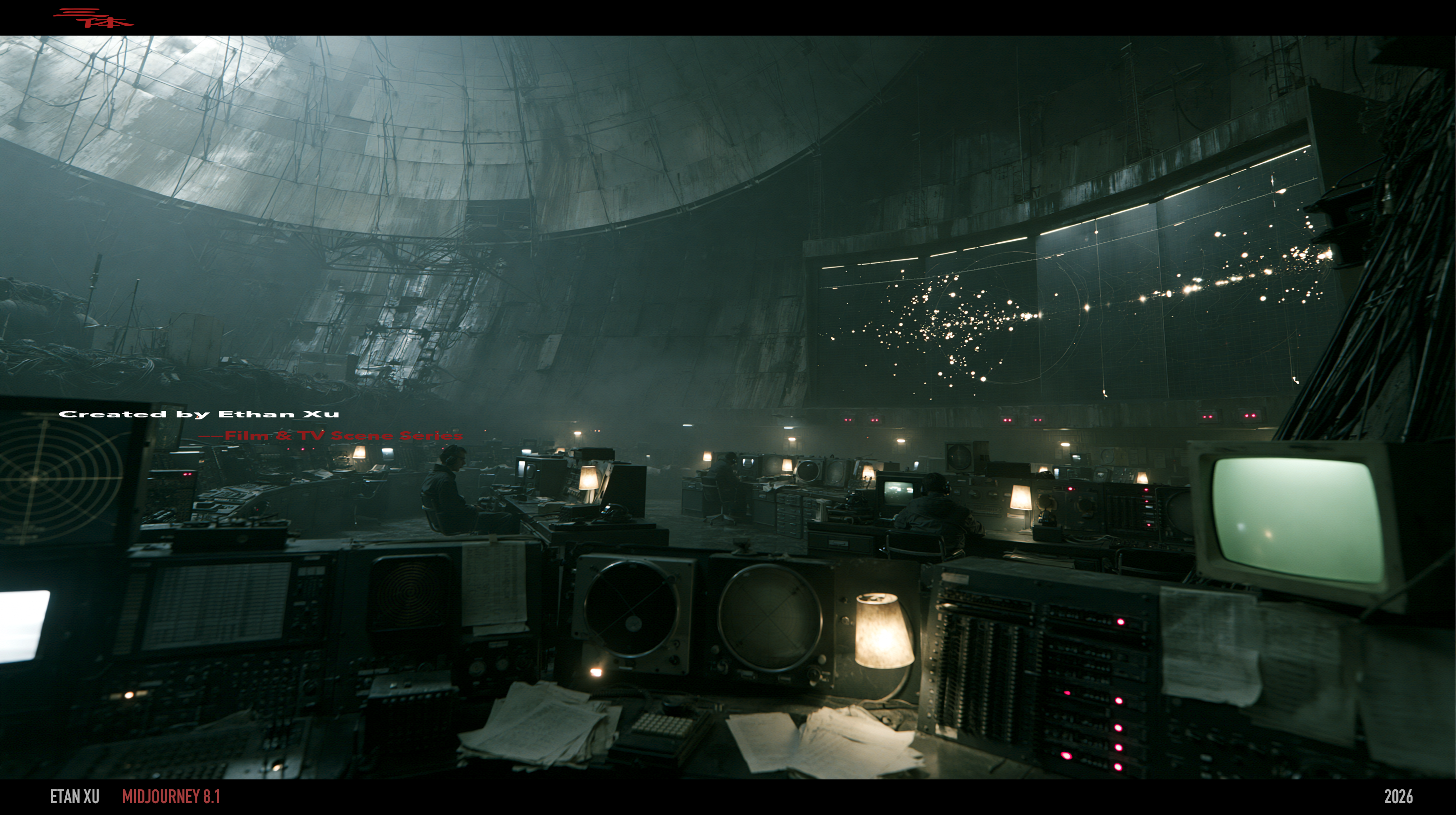 AI Visual Worlds — MONITORING ROOM, frame 10
