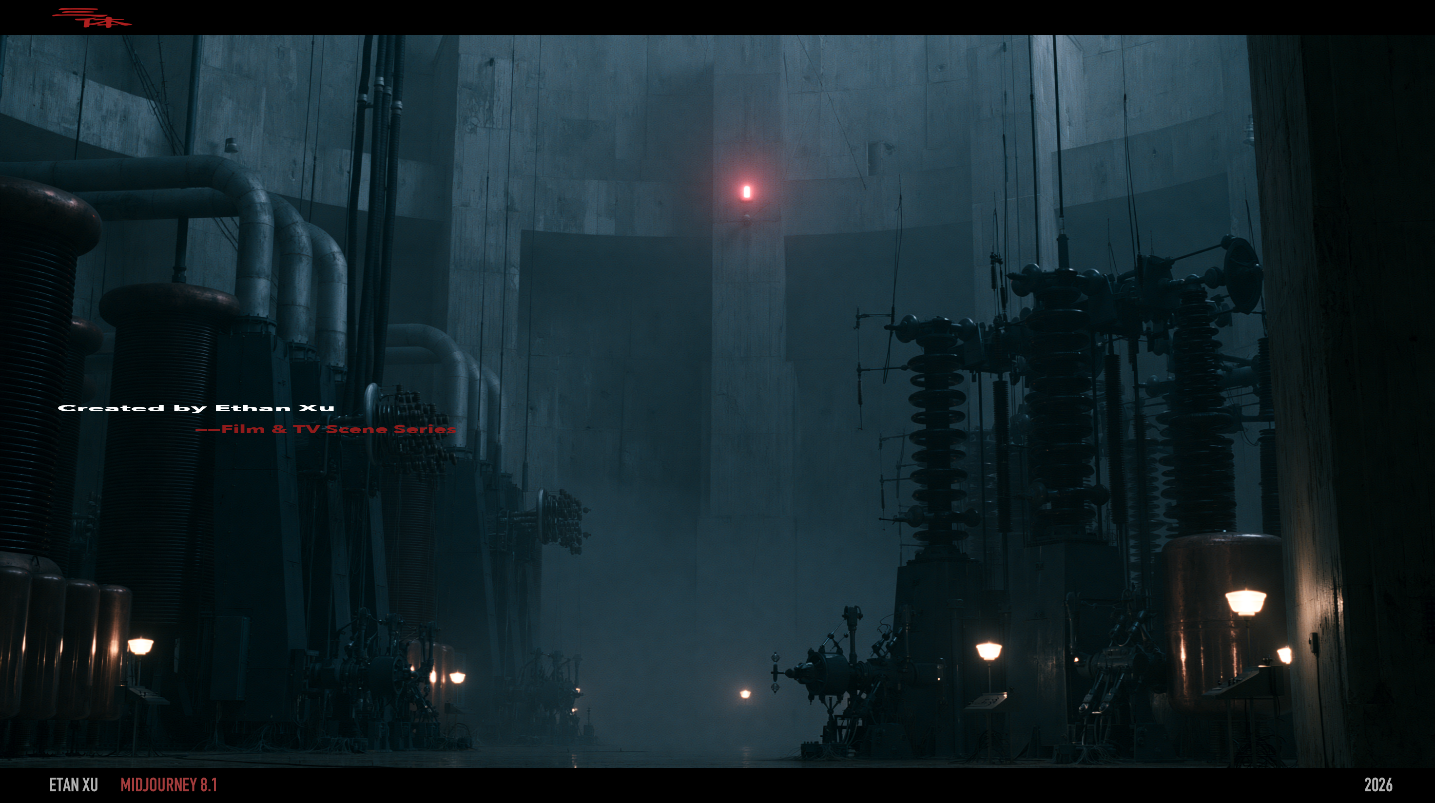AI Visual Worlds — SERVICE TOWERS, frame 12