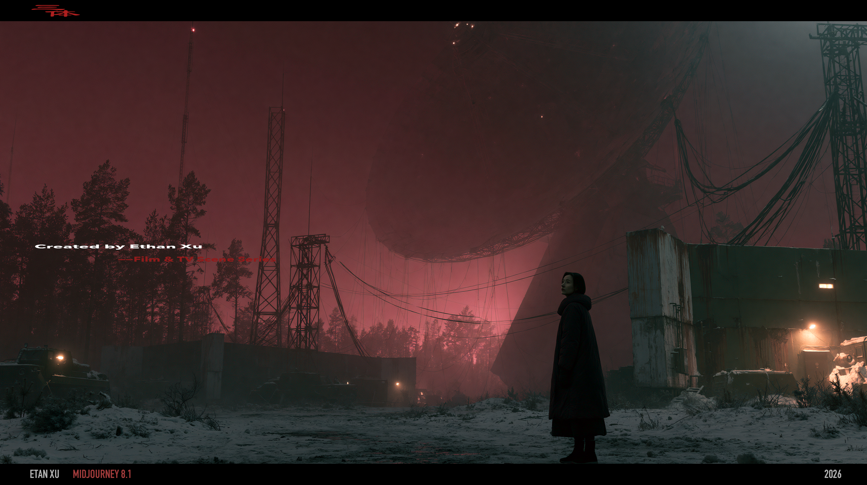 AI Visual Worlds — RED HORIZON, frame 22