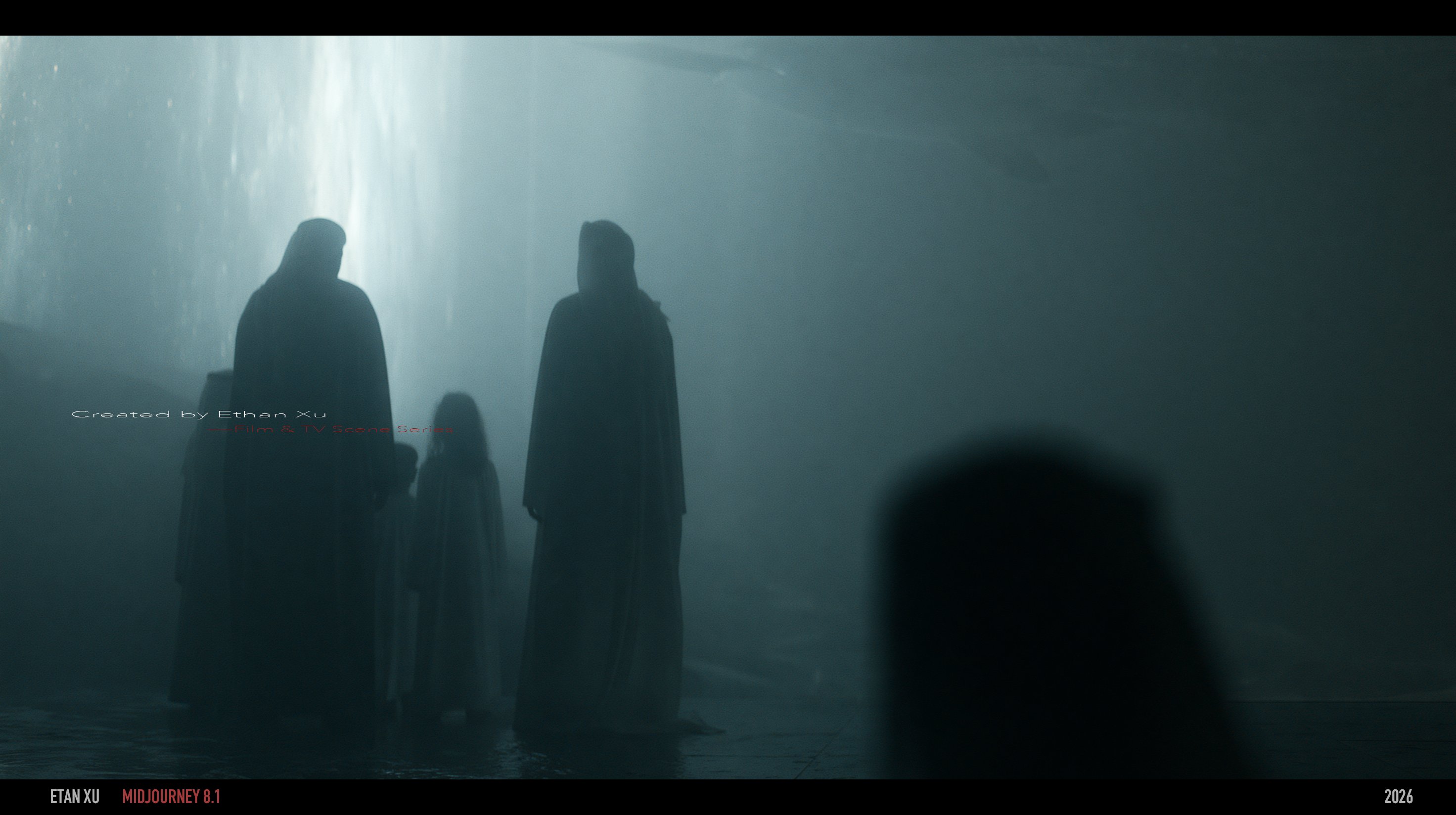AI Visual Worlds — WATERLINE WATCHERS, frame 75